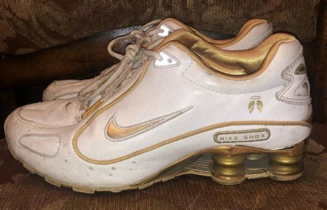 nike shox white gold products for sale 